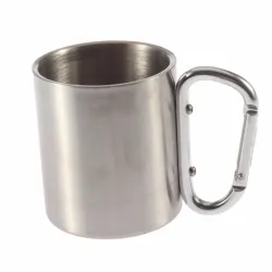 Coupe de camping en acier inoxydable - tasse - mouchoir en aluminium - 180ml